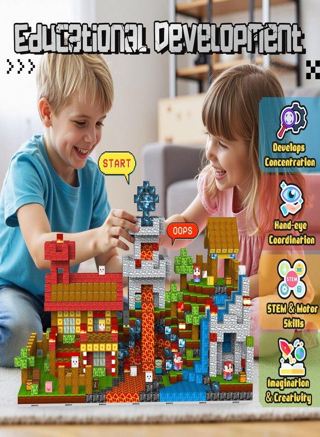 Windidi 200PCS Magnetic Blocks - Magnetic Building Toys with 6PCS Bases, Travel Magnatiles Game for Kids, Mini Magnetic Tiles for Toddler Boys Age 3-5 4-8 8-12, STEM Sensory Outdoor Travel Toys Gifts - Image 4